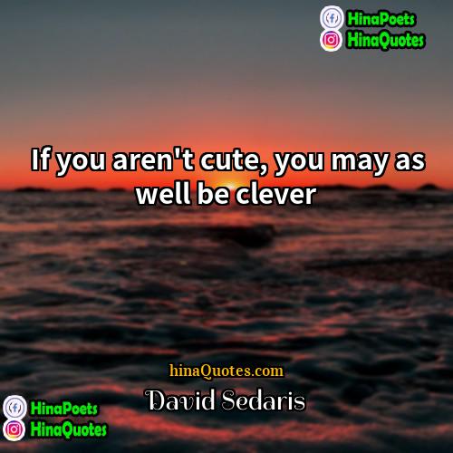 David Sedaris Quotes | If you aren't cute, you may as